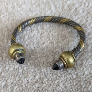 Gold and Silver Twisted Bracelet